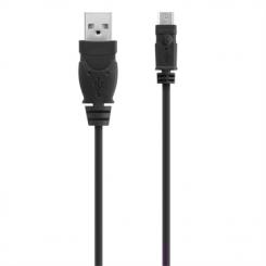 BELKIN USB A/Micro USB B, 0.9m cable USB 0,9 m USB 2.0 Micro-USB B Negro