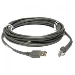 ZEBRA USB Cable: Series A 4.5m USB A Gris cable USB