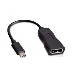 V7 USB-C(m) a Displayport(h) adaptator negro