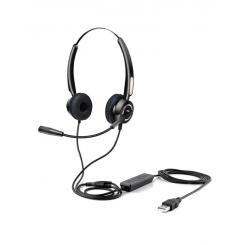 Urban Factory USB HEADSET WITH REMOTE CONTROL Auriculares Alámbrico Diadema USB tipo A Negro