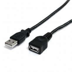 StarTech.com USBEXTAA10BK cable USB 3 m USB 2.0 USB A Negro