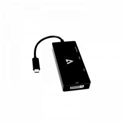 V7 V7UC-DPHDVGADVI-BLK Adaptador gráfico USB 3840 x 2160 Pixeles Negro