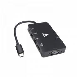V7 V7UC-U3CRJ45HDVG-BLK Adaptador gráfico USB 3840 x 2160 Pixeles Negro