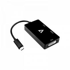 V7 V7UC-VGADVIHDMI-BLK Adaptador gráfico USB 3840 x 2160 Pixeles Negro