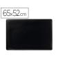 Vade sobremesa Durable negro antideslizante contorneado 65x52 cm.