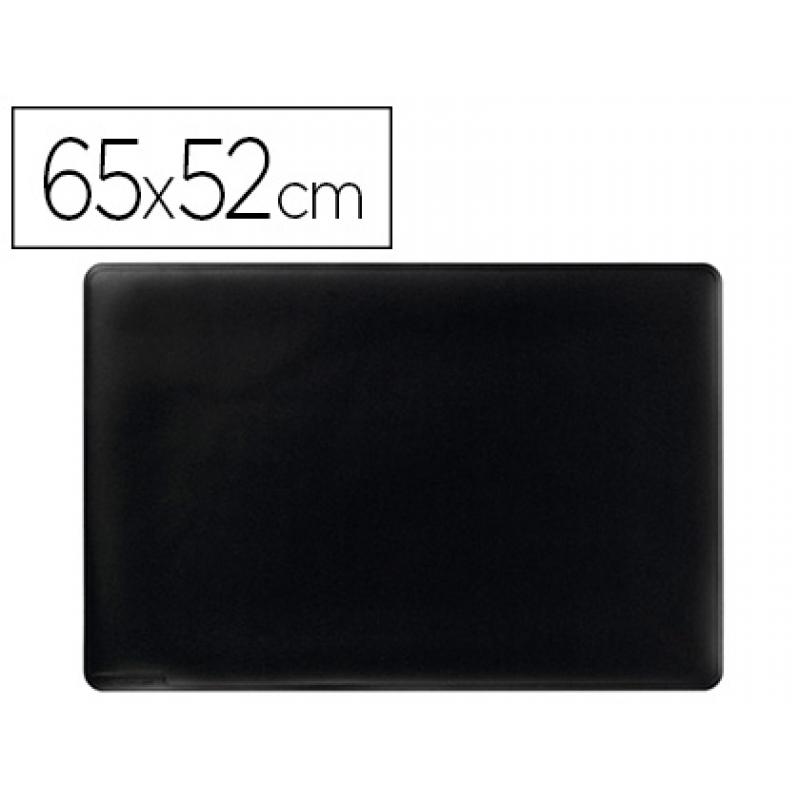 Vade sobremesa Durable negro antideslizante contorneado 65x52 cm.