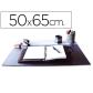 vade-sobremesa-q-connect-negro-con-solapas-transparentes-50x65-cm