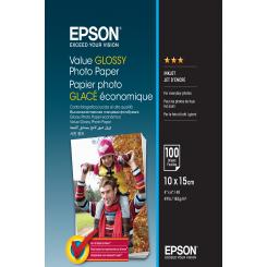 EPSON Value Glossy Photo Paper - 10x15cm - 100 Hojas