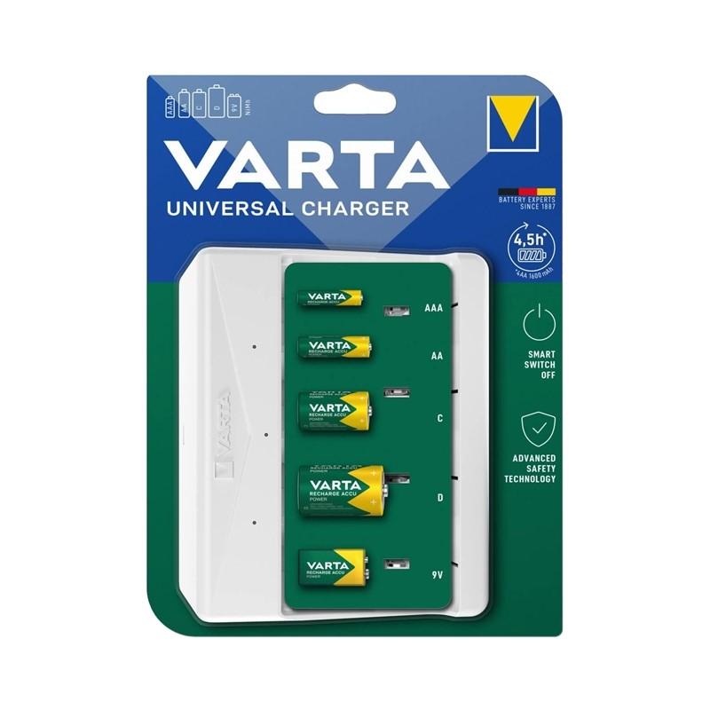 VARTA CARGADOR PILAS UNIVERSAL AA/AAA/C/D/9V