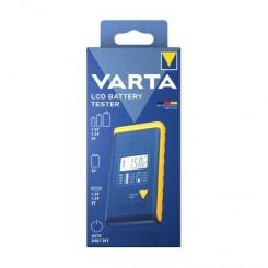 VARTA Testeador de pilas LCD digital color azul