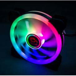 TALIUS Ventilador caja RGB Iris Spectrum 16Led 12cm (compatible sólo con caja Tal-Cronos)