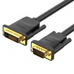 Vention Cable Conversor EABBG/ DVI Macho - VGA Macho/ 1.5m/ Negro
