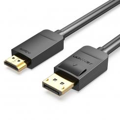 Vention Cable Conversor HADBH/ Displayport Macho - HDMI Macho/ 2m/ Negro