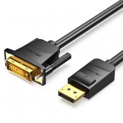 Vention Cable Conversor HAFBF/ Displayport Macho - DVI Macho/ 1m/ Negro