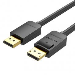 Vention Cable Displayport 1.2 4K HACBH/ Displayport Macho - Displayport Macho/ 2m/ Negro