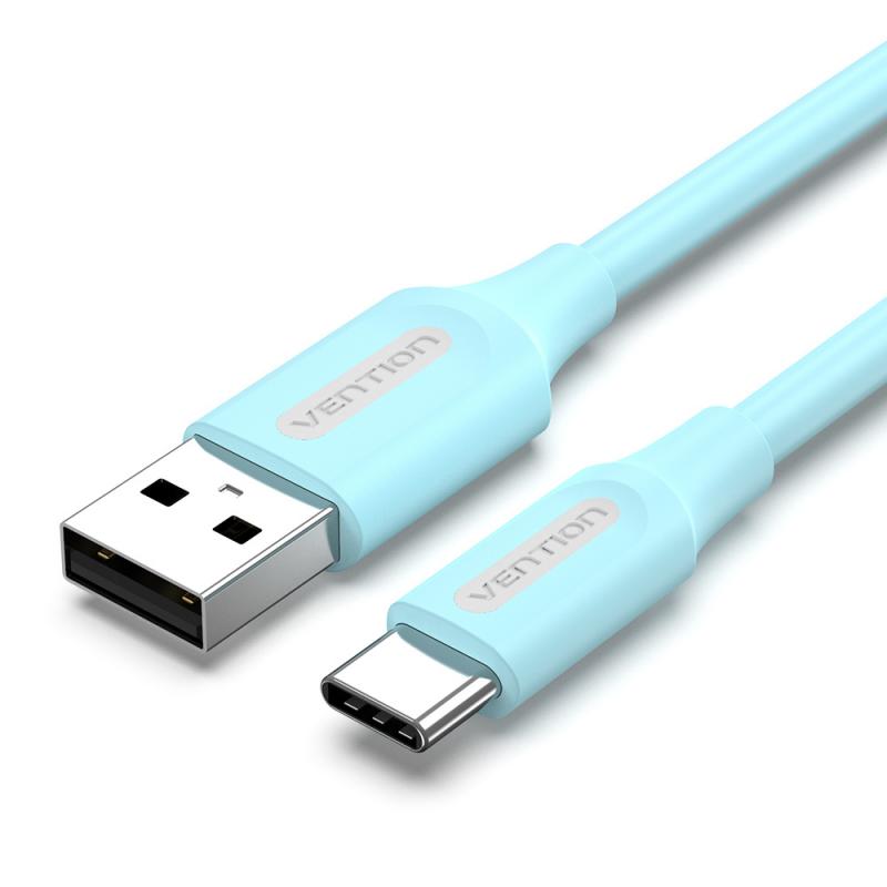 vention-cable-usb-20-3a-coksf-usb-tipo-c-macho-usb-macho-1m-azul
