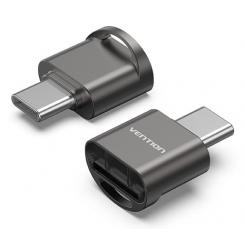Vention CLMH0 lector de tarjeta USB 2.0 Type-C Gris