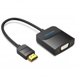 Vention Convertidor 42154/ HDMI Macho a VGA Hembra/ 15cm/ Negro