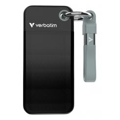 Verbatim Pocket SSD 512 GB USB Tipo C 3.2 Gen 2 (3.1 Gen 2) Negro, Gris