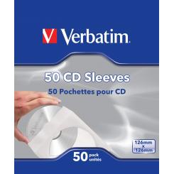 VERBATIM Sobres Fundas para CD de papel (Pack 50)