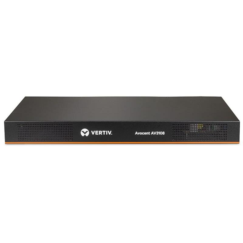 vertiv-avocent-av-3108-interruptor-kvm-montaje-en-rack-negro