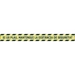 Vinilo Suelo 100X10 Distancia De Seguret