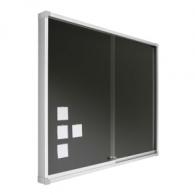 Vitrina Anunc. Corcho Tapiz. Azul 80X100