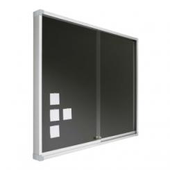 Vitrina Anunc. Corcho Tapiz. Azul 80X100