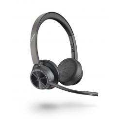 POLY Voyager 4320 UC Auriculares Inalámbrico Diadema Oficina/Centro de llamadas USB tipo A Bluetooth Negro