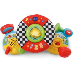 VTech - Volante de paseo Tut Tut Bólidos, Juguete para el carrito con tiras de sujeción para niños +6 meses, Versión ESP
