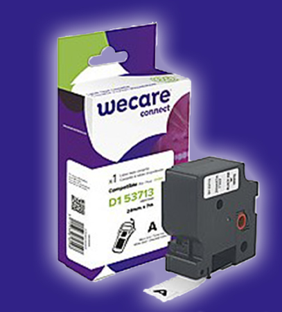 wecare-etiqueta-blanca-texto-negro-para-dymo-d1-43713-24mmx7m