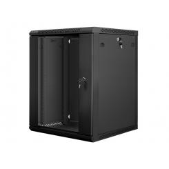 Lanberg WF01-6615-10B armario rack 15U Bastidor de pared Negro