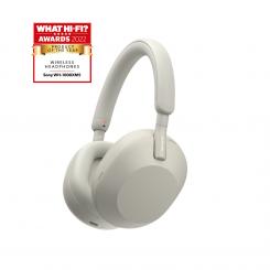 WH-1000XM5 Auriculares Inalámbrico y alámbrico Diadema Llamadas/Música Bluetooth Plata, Blanco