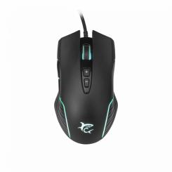 White Shark Azarah ratón Juego Ambidextro USB tipo A Óptico 6400 DPI