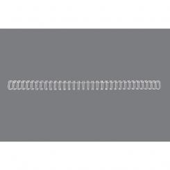 WIRE GBC Nº7 (11 mm) (Caja 100), blanco (canutillo WIRE Paso 3:1, 34 anillas)