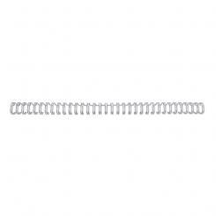 WIRE GBC Nº7 (11 mm) (Caja 100), plata  (canutillo WIRE Paso 3:1, 34 anillas)
