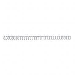 WIRE GBC Nº9 (14.3 mm) (Caja 100), plata  (canutillo WIRE Paso 3:1, 34 anillas)