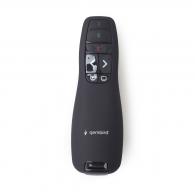 Gembird Wireless presenter with laser pointer indicador 660 nm 10 m Negro