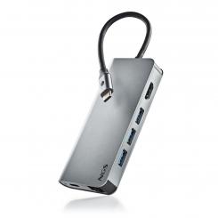 NGS WONDER DOCK 8 USB 2.0 Type-C Plata