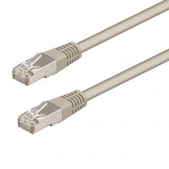 WP WPC-PAT-5F005 cable de red Gris 0,5 m Cat5e F/UTP (FTP)