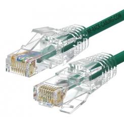 WP WPC-PAT-6AU002G-S cable de red Verde, Transparente 0,2 m Cat6a U/UTP (UTP)