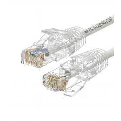 WP WPC-PAT-6AU005W-S cable de red Blanco 0,5 m Cat6a U/UTP (UTP)