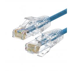 WP WPC-PAT-6AU010LB-S cable de red Azul 1 m Cat6a U/UTP (UTP)