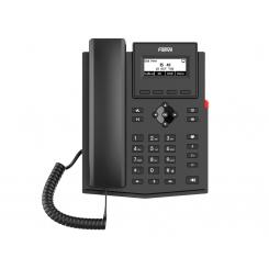 Fanvil X301P teléfono IP Negro 2 líneas LCD