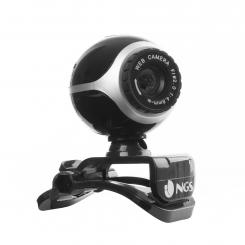 NGS Xpresscam300 cámara web 8 MP 1920 x 1080 Pixeles USB 2.0 Negro, Plata