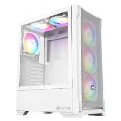 XYZ AIRONE 300 X, TORRE GAMING,MESH, ALTO FLUJO AIRE, 6x VENTILADORES, TYPO C, ATX, BLANCA