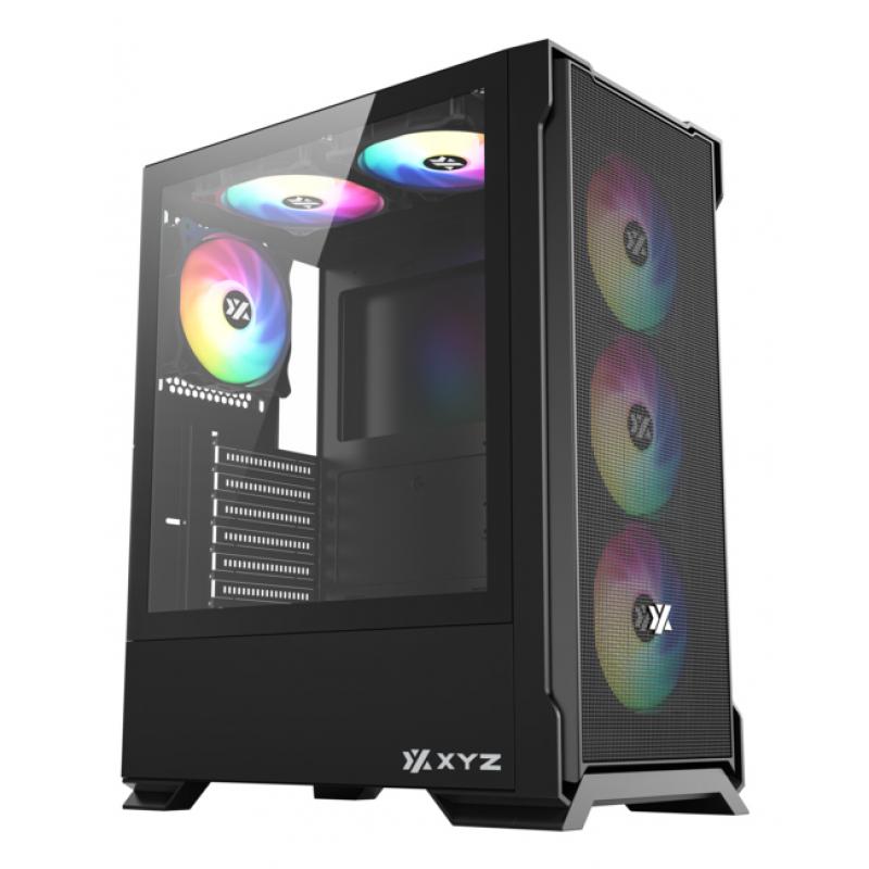 xyz-airone-300-x-torre-gamingmesh-alto-flujo-aire-6x-ventiladores-typo-c-atx-negra