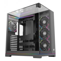 XYZ TESSERACT A-RGB, TORRE GAMING, 4x VENTILADORES, 3D ULTRA-PANORAMICO,BTF, TYPO C, ATX, NEGRA