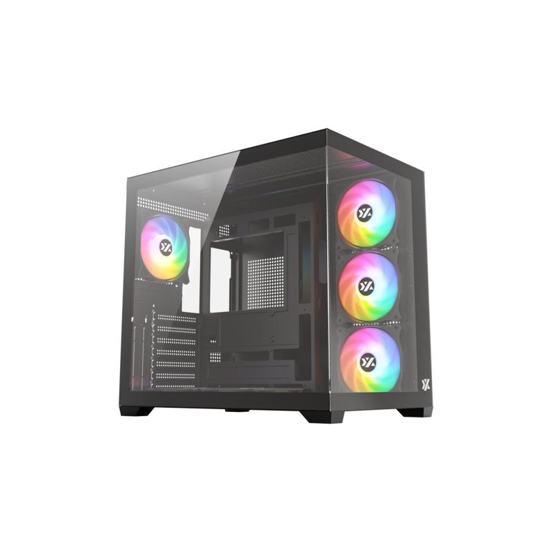 xyz-tesseract-x-50-caja-panoramica-de-doble-camara-con-cristal-templado-6-ventiladores-a-rgb-de-120-mm-usb-30atx-negra
