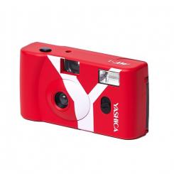Yashica MF-1 Cámara analógica compacta 35 mm Rojo